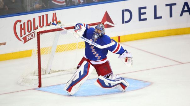 Henrik Lundqvist Celebrates a win 10-16