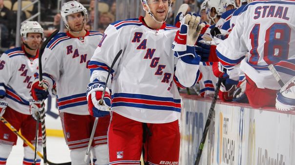 derek stepan hi-five line 1-18