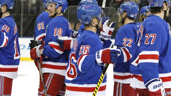 rangers hi five line 12-21