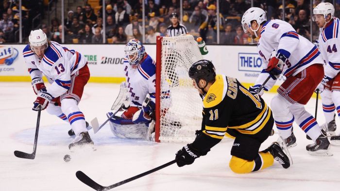Rangers vs Bruins 1-15