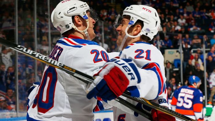 chris kreider and derek stepan celebrate 2-16