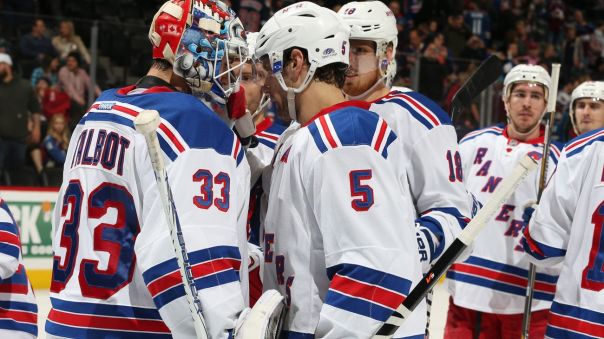 rangers celebrate a win 2-12