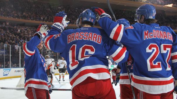 derick brassard and zuccarello hi five 3-22