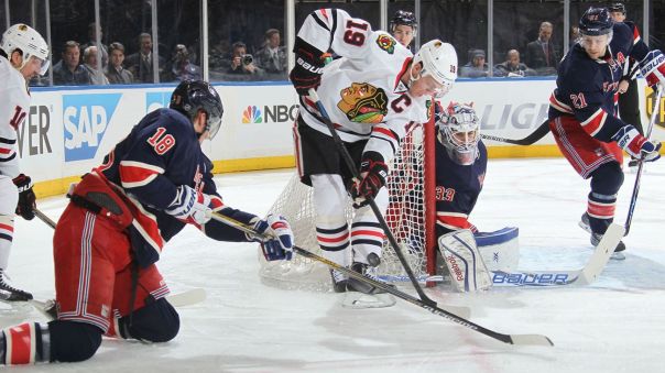 rangers vs blackhawks 3-18