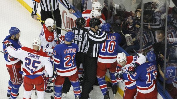 rangers vs capitals scrum 3-29