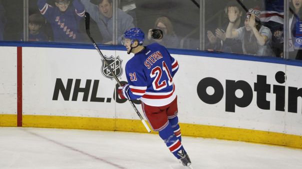 derek stepan second goal celebration 3-22