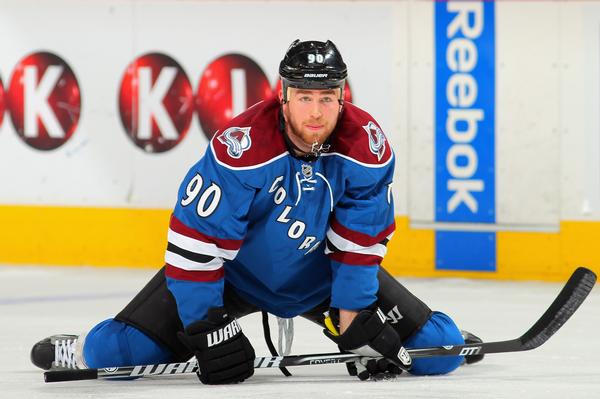 DENVER, CO - MARCH 30: Ryan O'Reilly #90 of the Colorado Avalanche warms up prior to facing the Nashville Predators at the Pepsi Center on March 30, 2013 in Denver, Colorado. (Photo by Doug Pensinger/Getty Images)