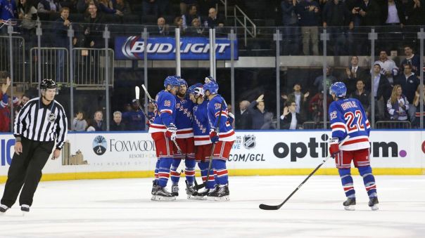 Rangers celebrate a goal 10-19