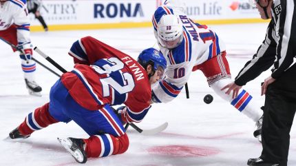 rangers vs canadiens faceoff 10-15