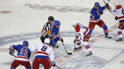 Rangers vs capitals Game 7 faceoff 5-13