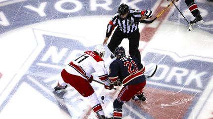 rangers vs hurricanes faceoff 1-31
