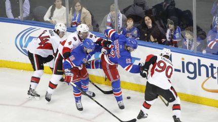 rangers vs senators 1-20
