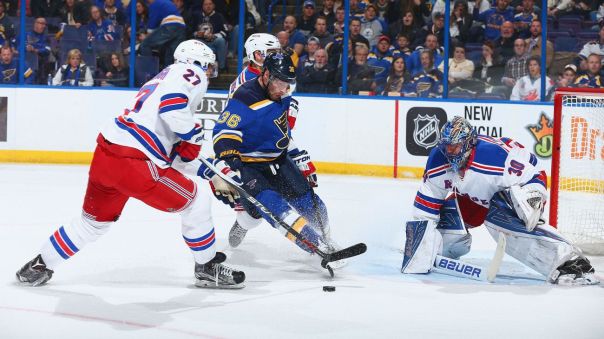 Rangers vs Blues 2-25