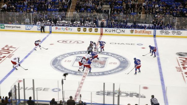 rangers vs blue jackets faceoff 10-10